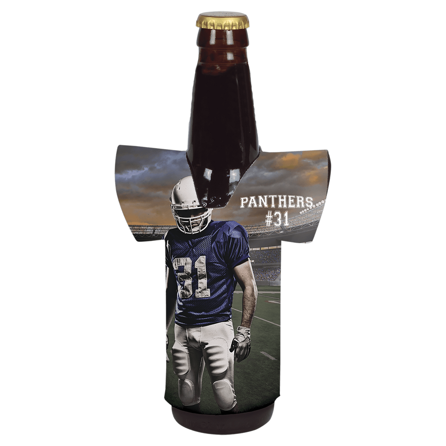 White Sublimatable Jersey Bottle Beverage Holder