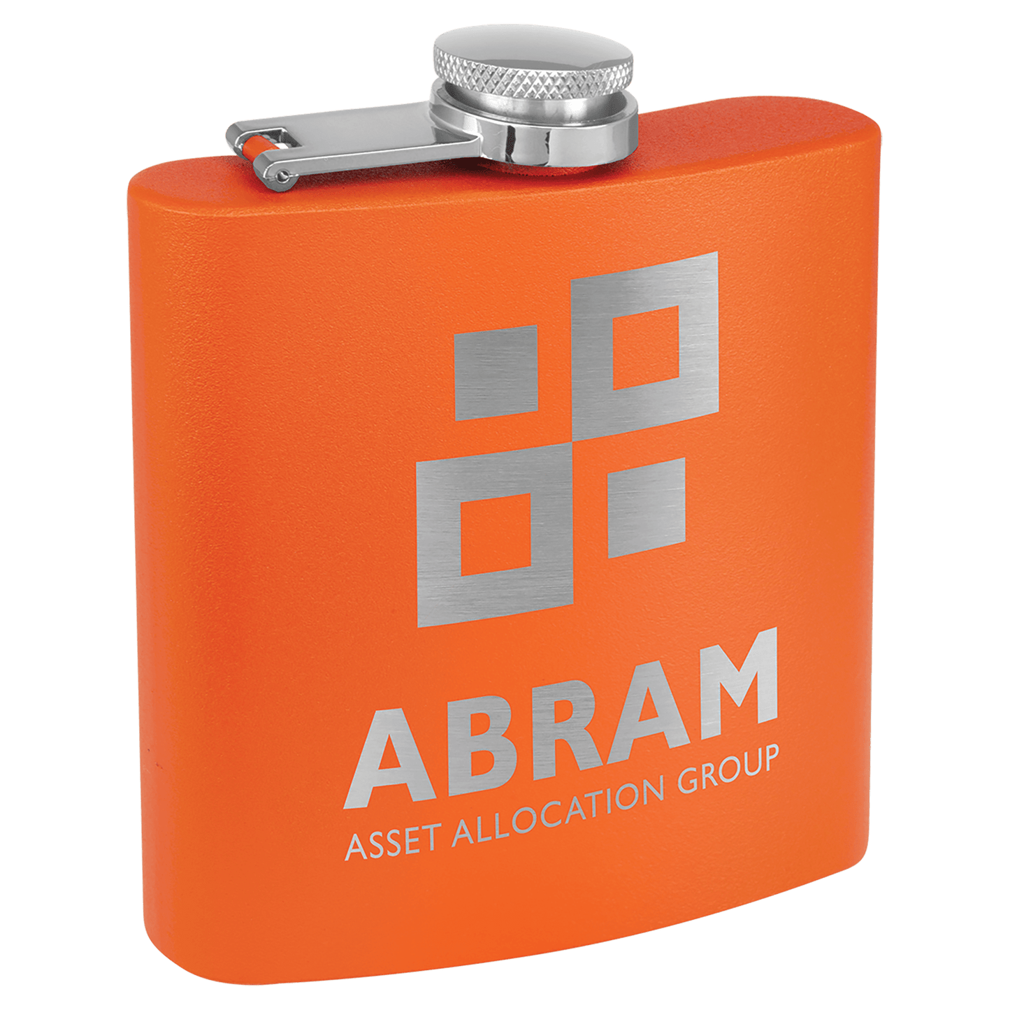 Matte Orange Stainless Steel 6 oz. Flask