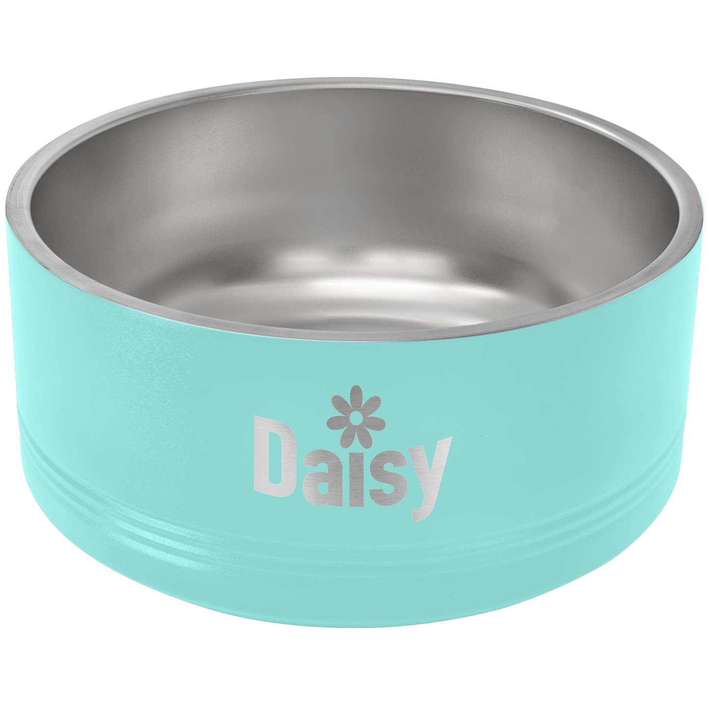 Large Personalized Stainless Steel Pet Bowl – Custom Engraved Polar Camel Dog & Cat Bowl with Non-Slip Base