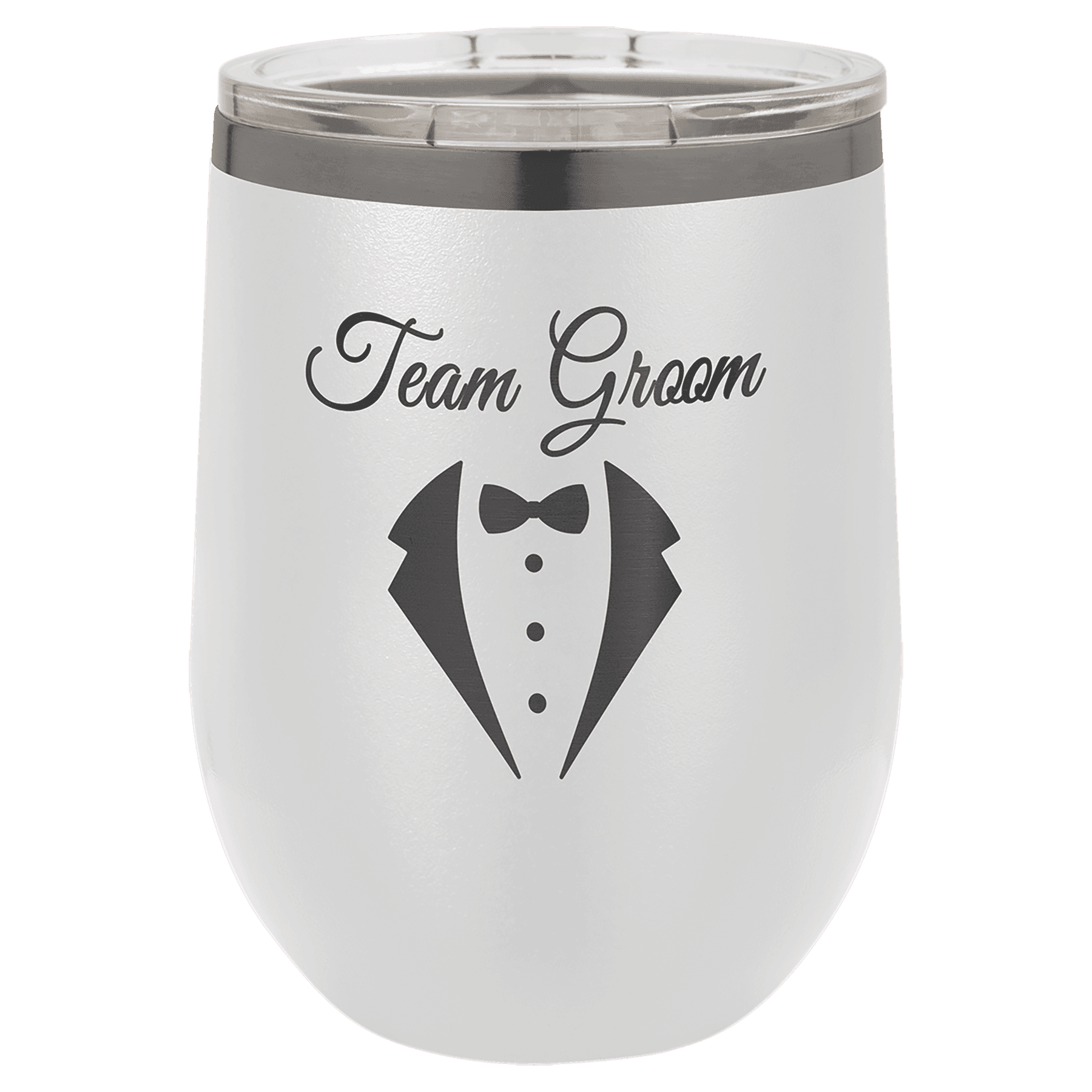 White Ghost Black Polar Camel 12 oz. Stemless Wine Tumbler