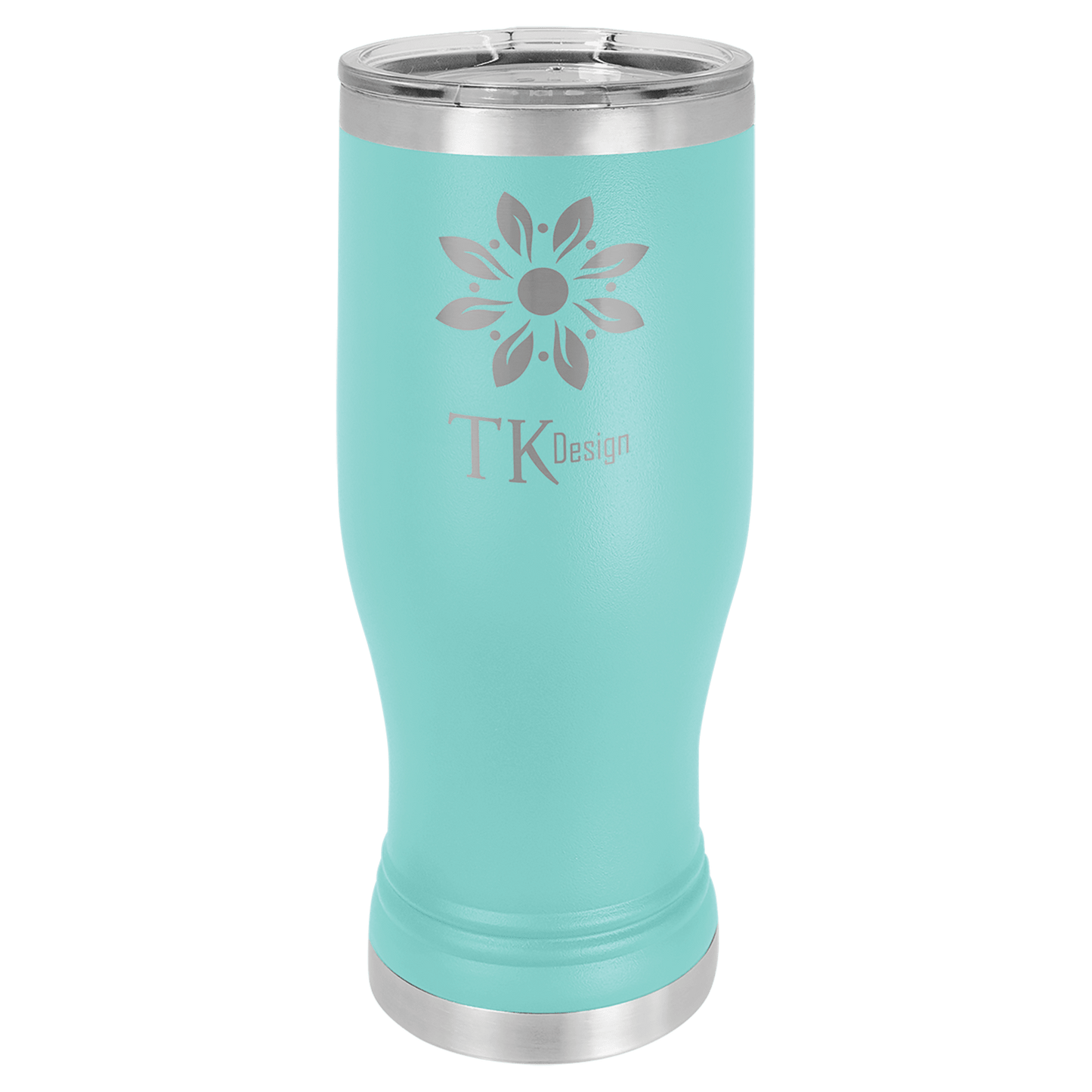 Teal 20 oz. Pilsner with Clear Polar Camel Lid