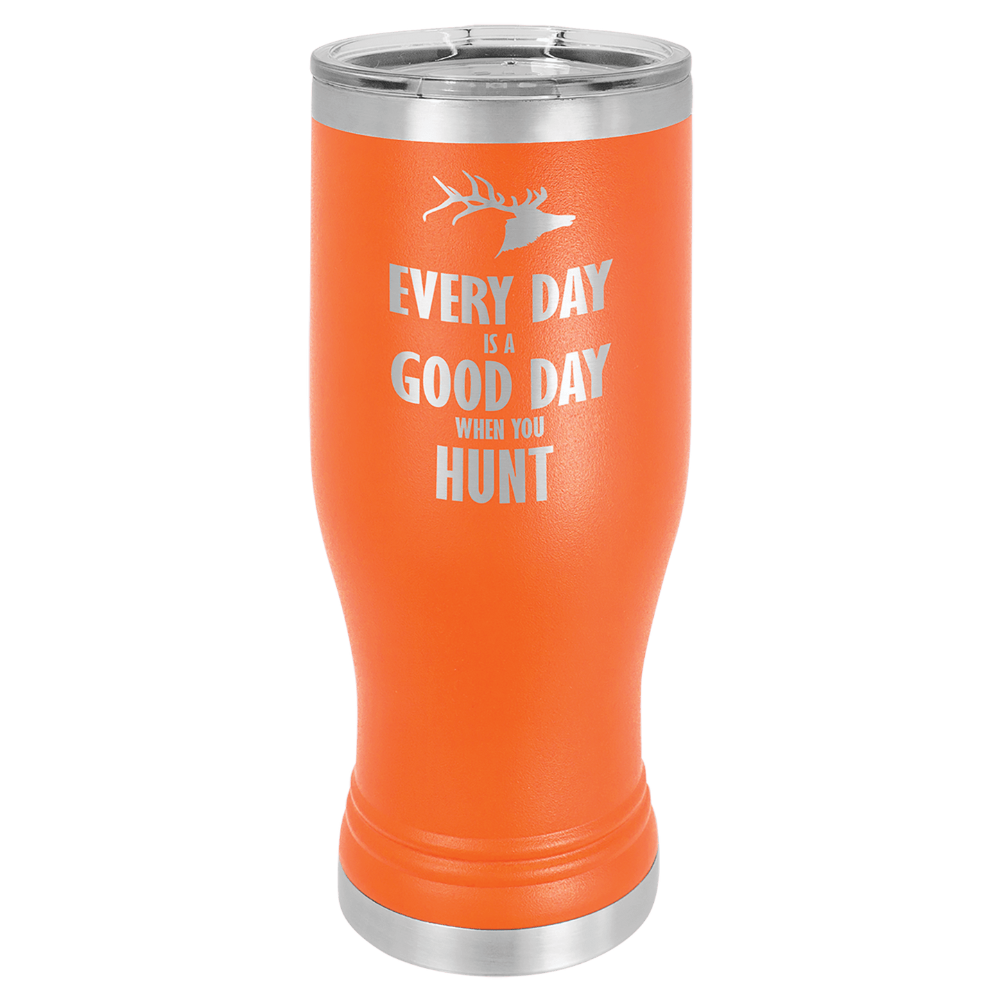 Orange 20 oz. Pilsner with Clear Polar Camel Lid
