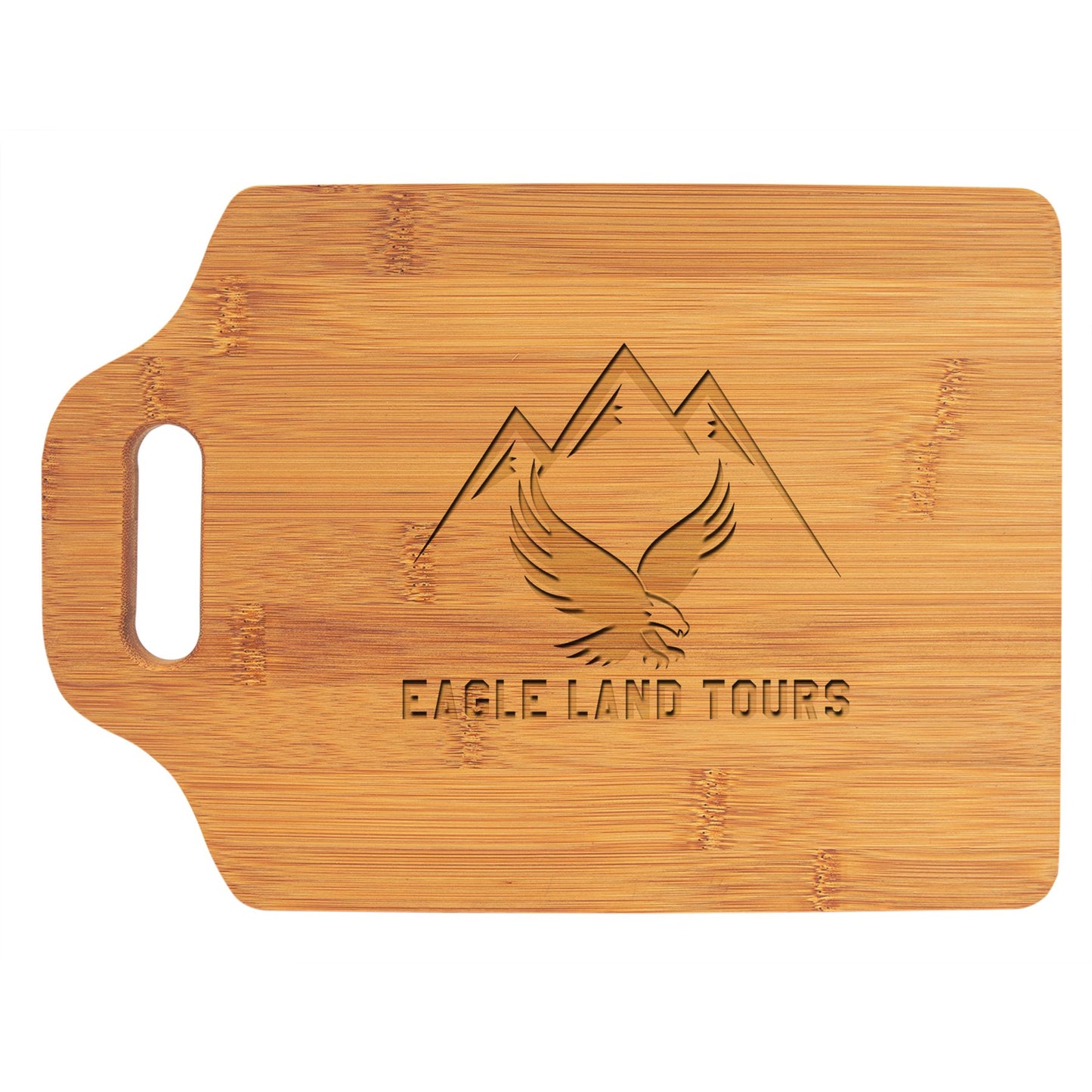 Bamboo Cutting Board with Handle - Personalized with Laser Engraving - Gone Coastal Creations - Cutting Boards