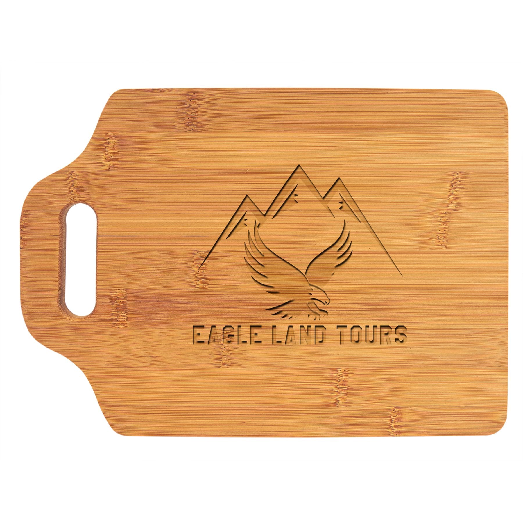 Bamboo Cutting Board with Handle - Personalized with Laser Engraving - Gone Coastal Creations - Cutting Boards