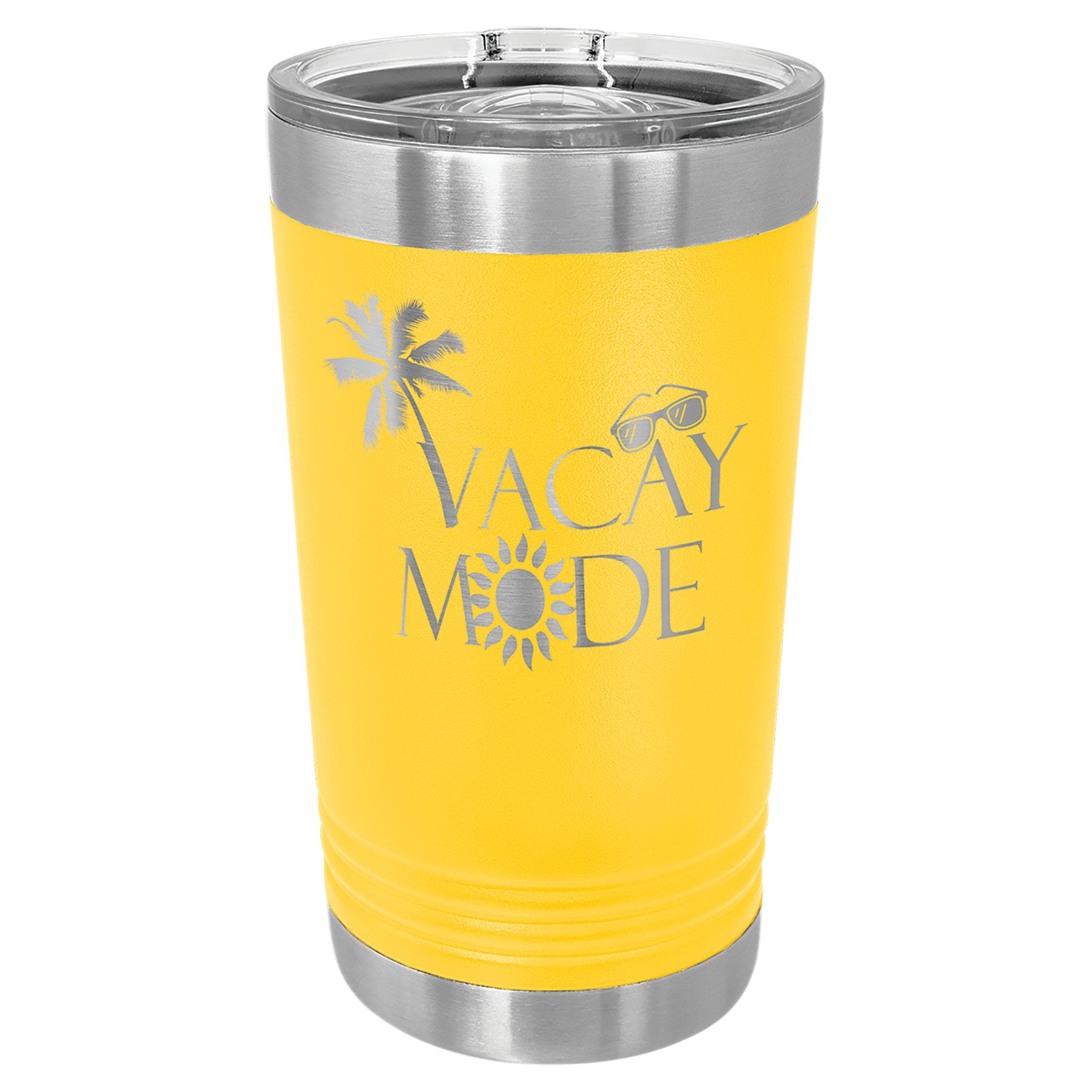 Polar Camel 16 oz. Pint with Slider Lid - Ready for Personalized Laser Engraving - Gone Coastal Creations - Laser Engraved Drinkware